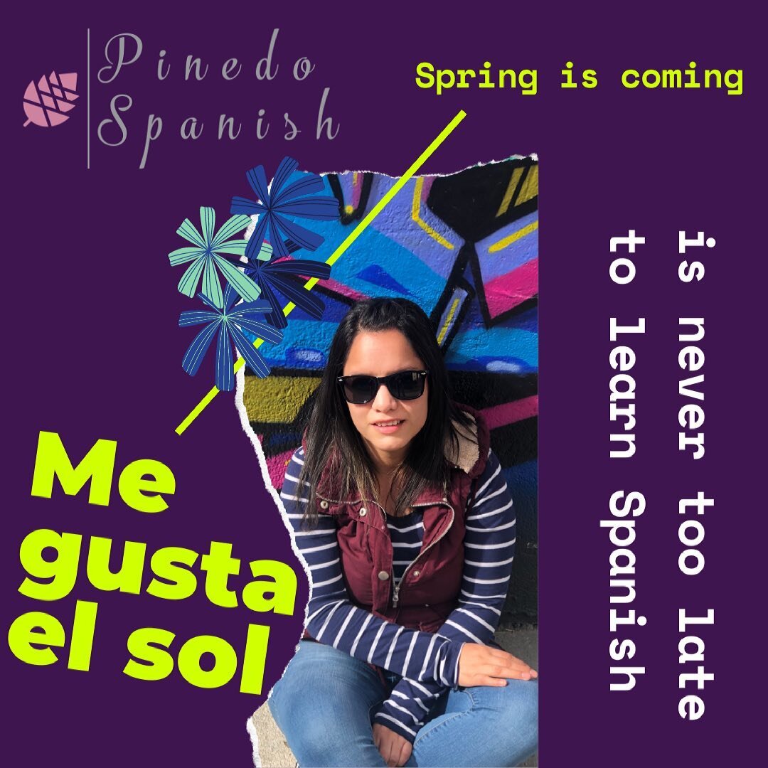 We are ready for spring, 🤞🏼#comosedice #primavera #learnspanish #odetothesun #solecito #teachersofinstagram #spanish #spanishlessons #spanishlanguage