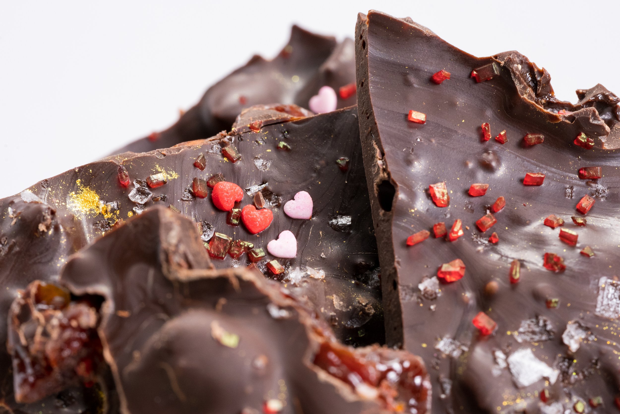 Dark Chocolate Cherry Pop Bark