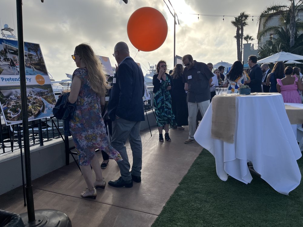 Guests enjoy renderings of Pretend City's Great Park location