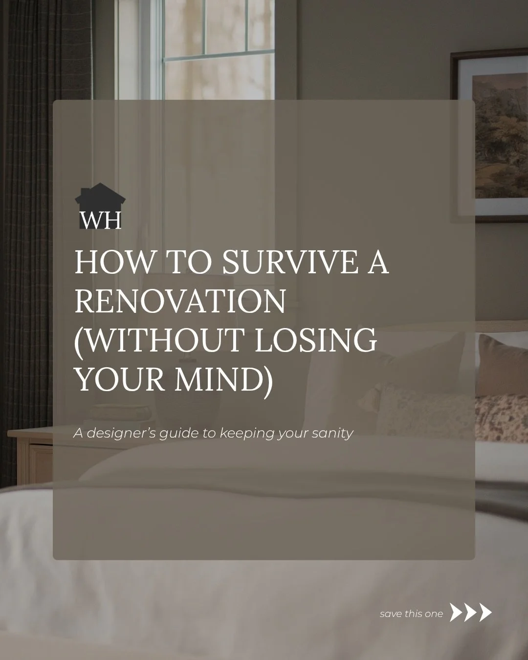 Renovation season is here, and if you&rsquo;re planning a project, this one&rsquo;s for you. 🏠

The truth is, most renovation stress comes from feeling unprepared. The decisions pile up, the costs surprise you, and suddenly what felt exciting feels 