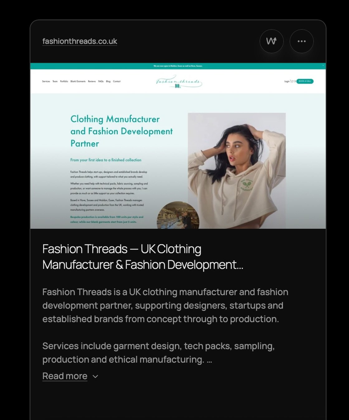 ✨ We&rsquo;ve been selected for Projects of the Day ✨

We&rsquo;re delighted to share that Fashion Threads🧵 has been chosen as one of the featured projects by @wedirectory as part of their daily selection of interesting projects and brands.

It&rsqu