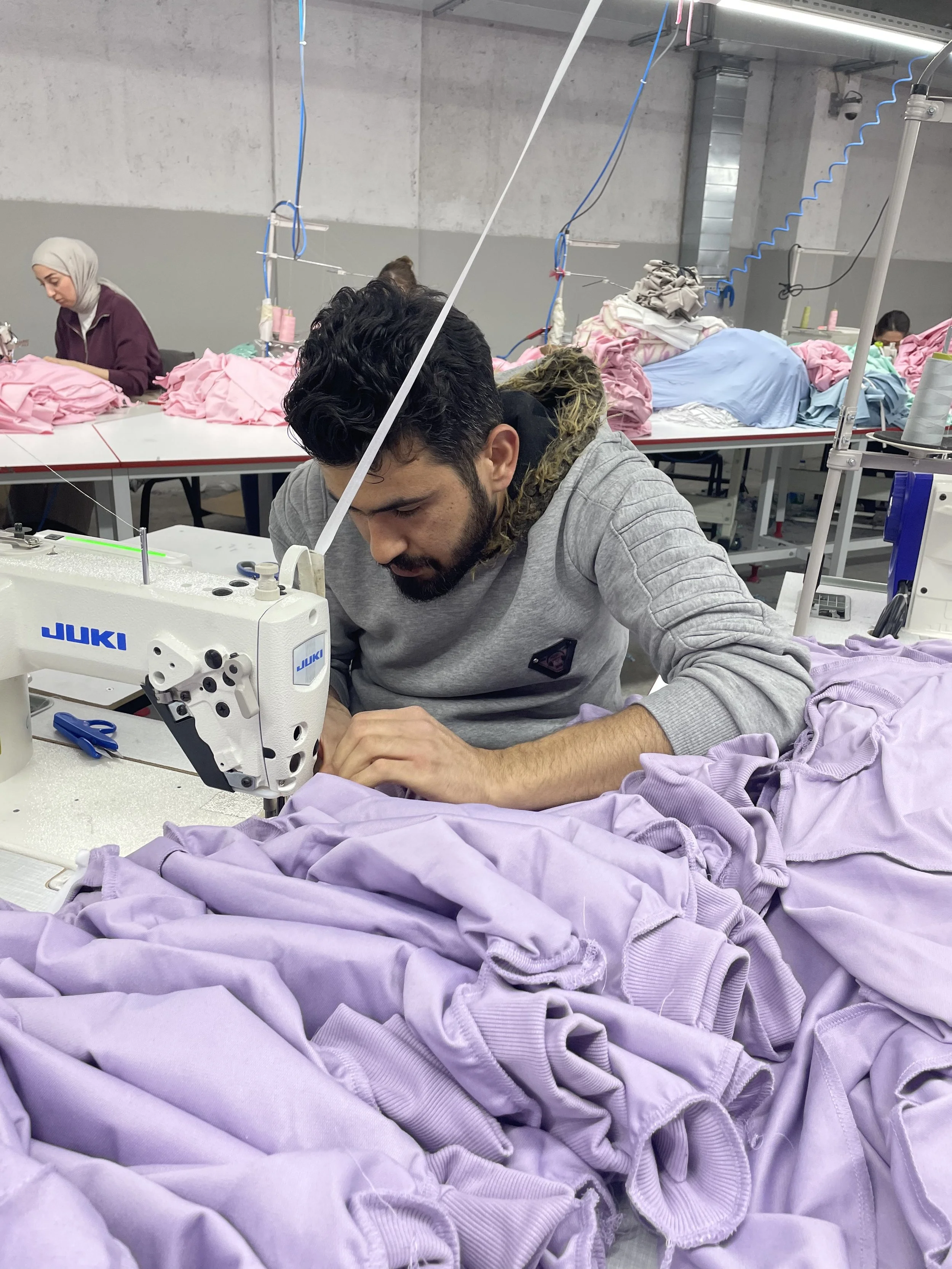 clothing manufacturing - sewing the garment