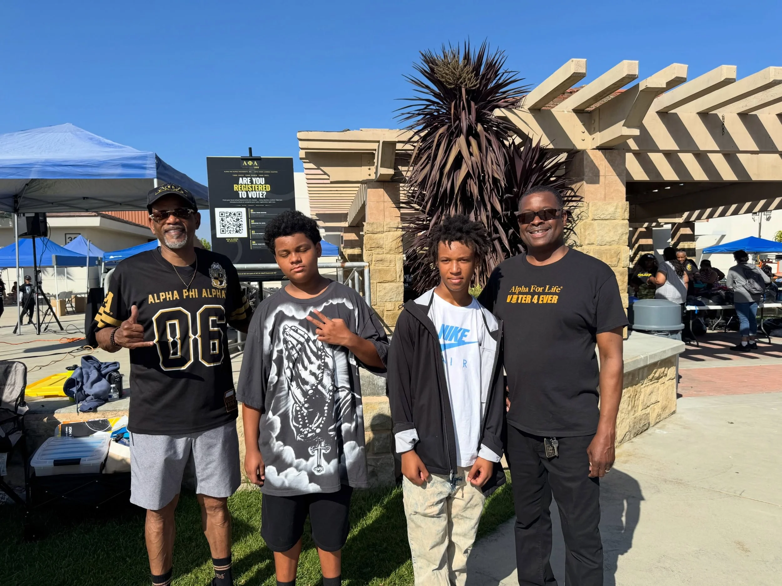 The San Diego Alphas were back for another year, supporting the @nsdcnaacp at their annual Backpack Giveaway. Youth from North County were blessed to receive these backpacks and supplies as they prepare for the new school year! We wish all these yout