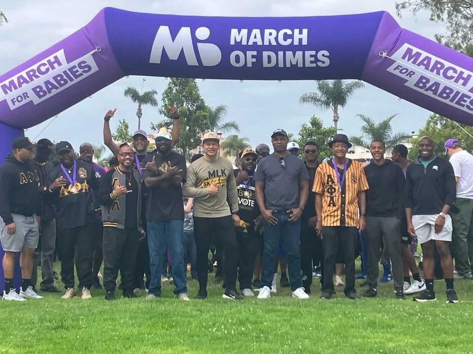 Yesterday, the brothers of Zeta Sigma Lambda proudly participated in the March of Dimes March for Babies, standing in support of healthy moms, strong babies, and thriving families.

As Alpha men, service is not simply what we do, but it is who we are