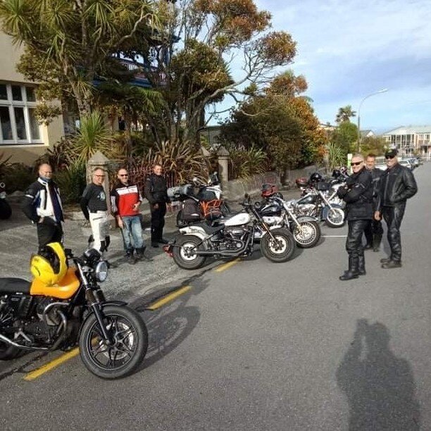 MOTORBIKES, MOTORBIKES AND MORE MOTORBIKES.  Perfect weather for riding the West Coast.  Yesterday we welcomed 12 riders to Noah's Ark Backpackers. 
After securing their bikes (in our Lock up Storage shed) and hot showers,  they ventured off with our