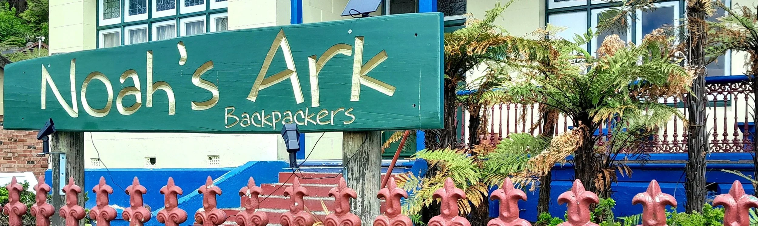 Greymouth flashpacker accommodation in Heritage building at Noah’s Ark, West Coast New Zealand.
