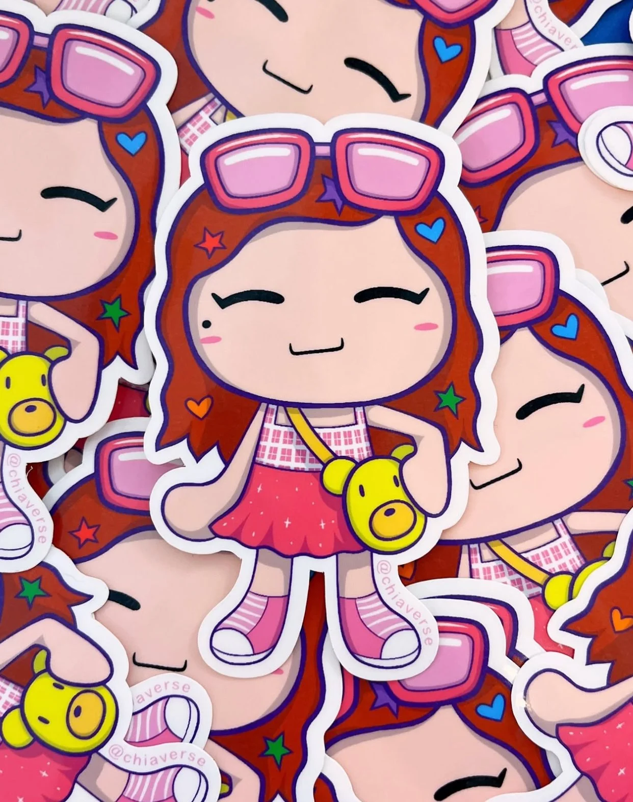 Chia character and sticker design