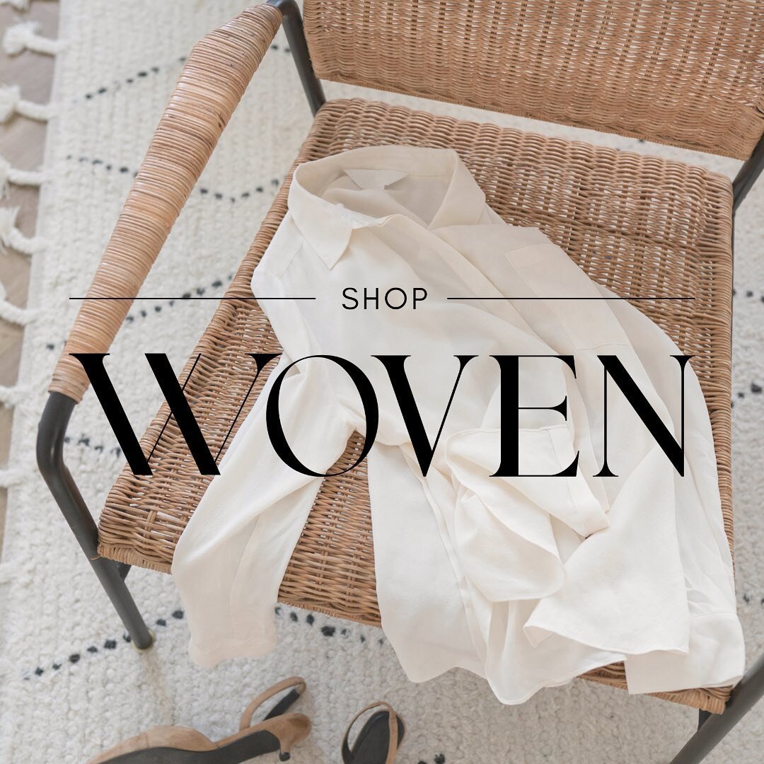 Our client @shopwoven.ca @whitney.hartshorn launched her socials today! 
Whitney came to us with a vision for her clothing boutique that focuses on effortless style building for the modern woman. She is passionate about supporting women and fostering