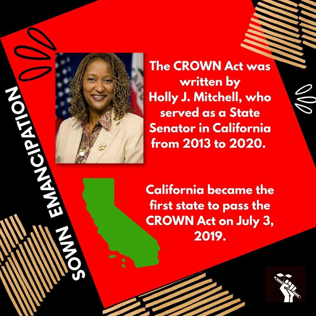 👑Happy National CROWN Day!

On this important day, we commemorate the 5th anniversary of The CROWN Act being signed into law in California, marking a historic moment in the fight against race-based hair discrimination.

National CROWN Day is a celeb