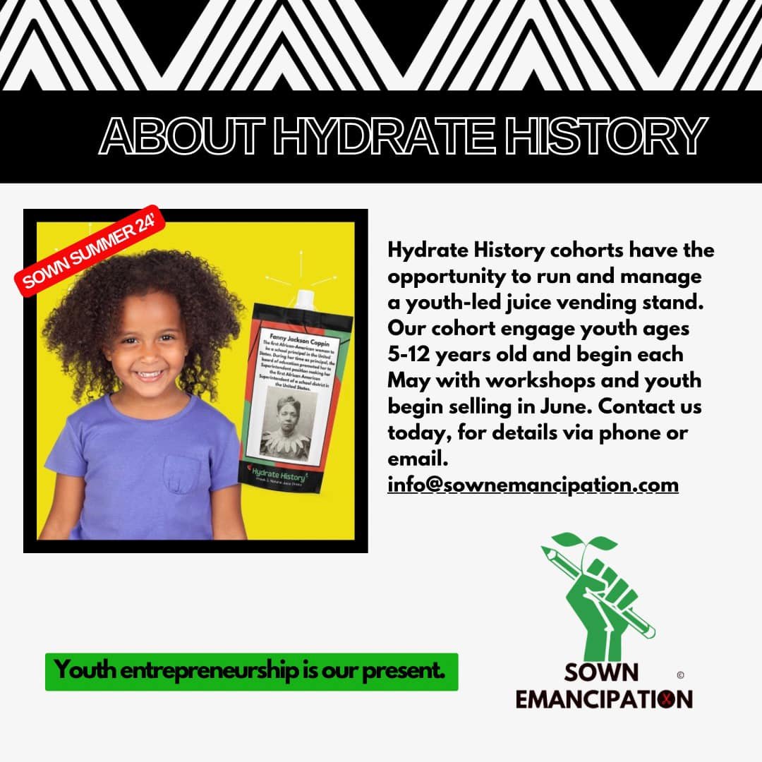 DM me if you have a child between 5-12 that you&rsquo;d like to participate. Our first pop up is May 25th. #BringYaKids #YouthEntrepreneurship #sownemancipation