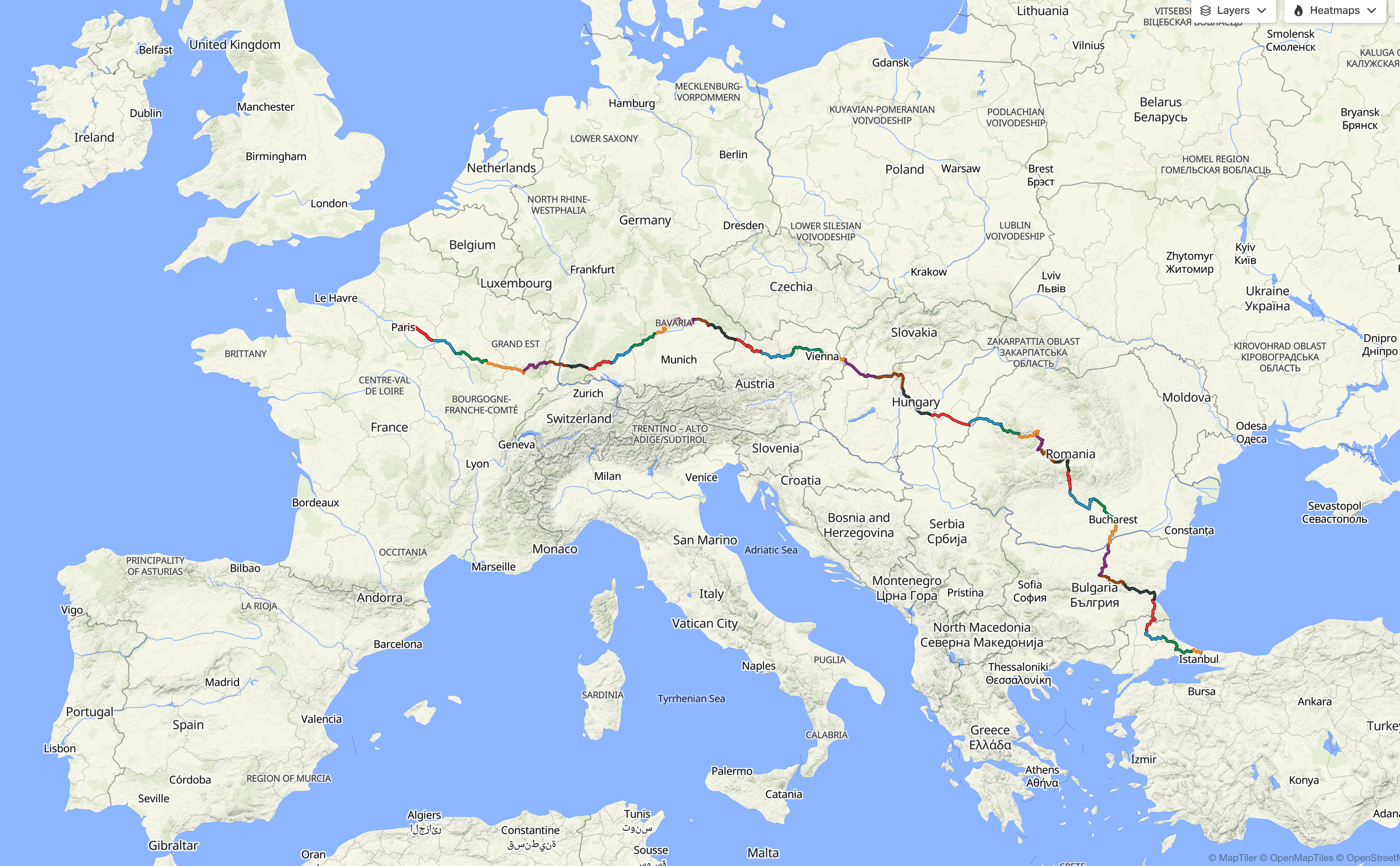 Paris to Istanbul