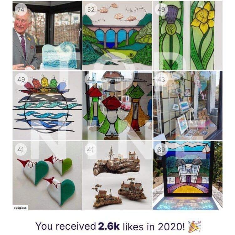 Our #topnine of 2020!
Nice to see that it was a collaborative glass commission, unveiled by HRH Prince Charles was the most popular this year!