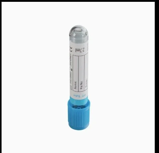 Citrate Blood Collection tubes with 3.2% Sodium Citrate for Pro-Thrombin test.