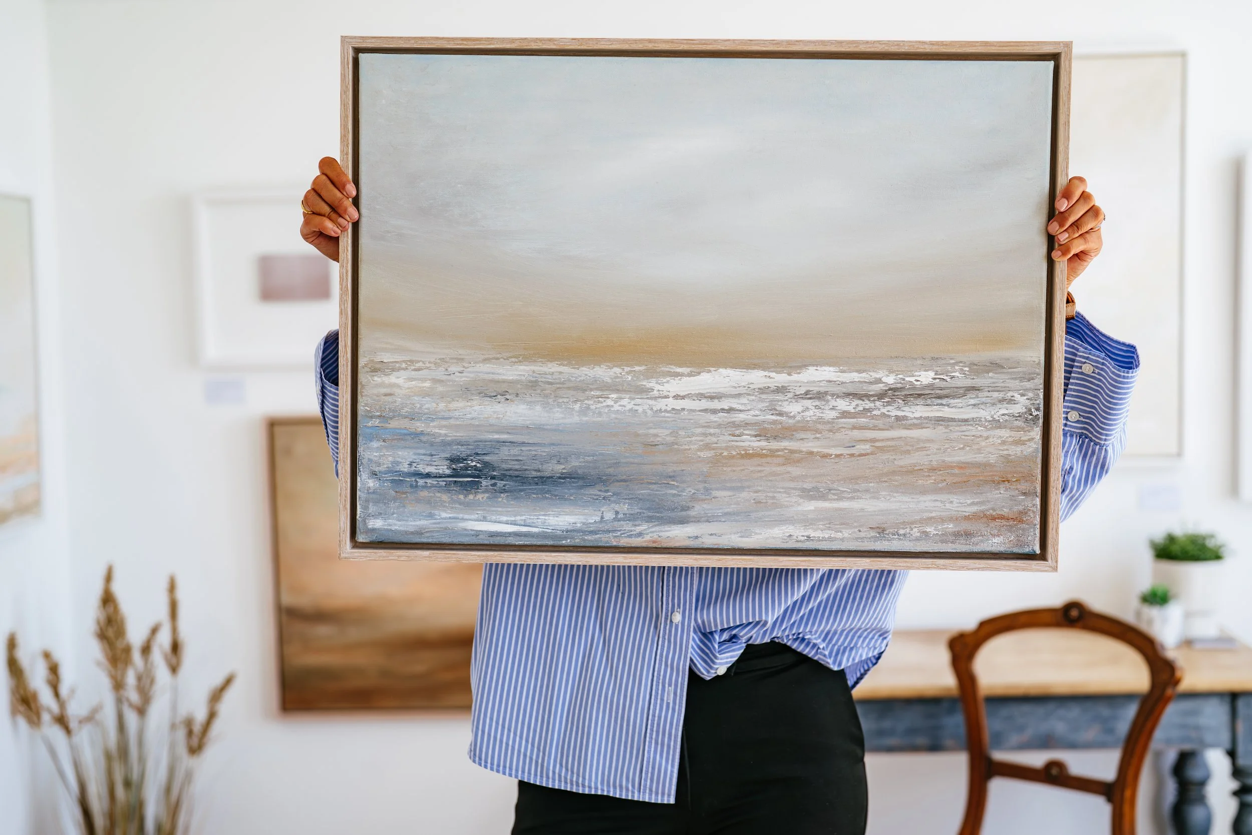 Morning At Mawgan Porth Oil On Canvas £595.JPG