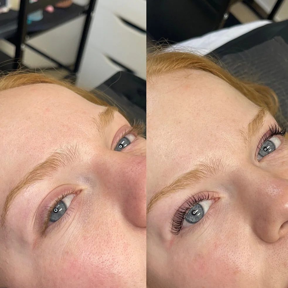 L A S H  L I F T 
This service has been such a game changer. If you have always wanted to give yourself just an extra touch of glam with a ton of maintenance or upkeep a lash lift would be perfect for you! It makes every eye sparkle a little bit more