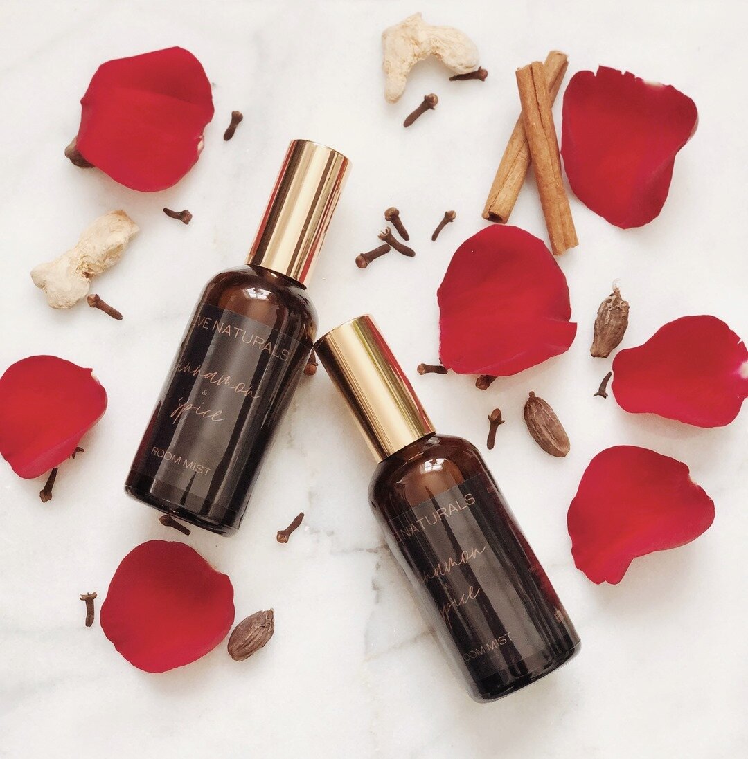 Get romantic with our cinnamon &amp; spice room mist! Set the mood everyday!