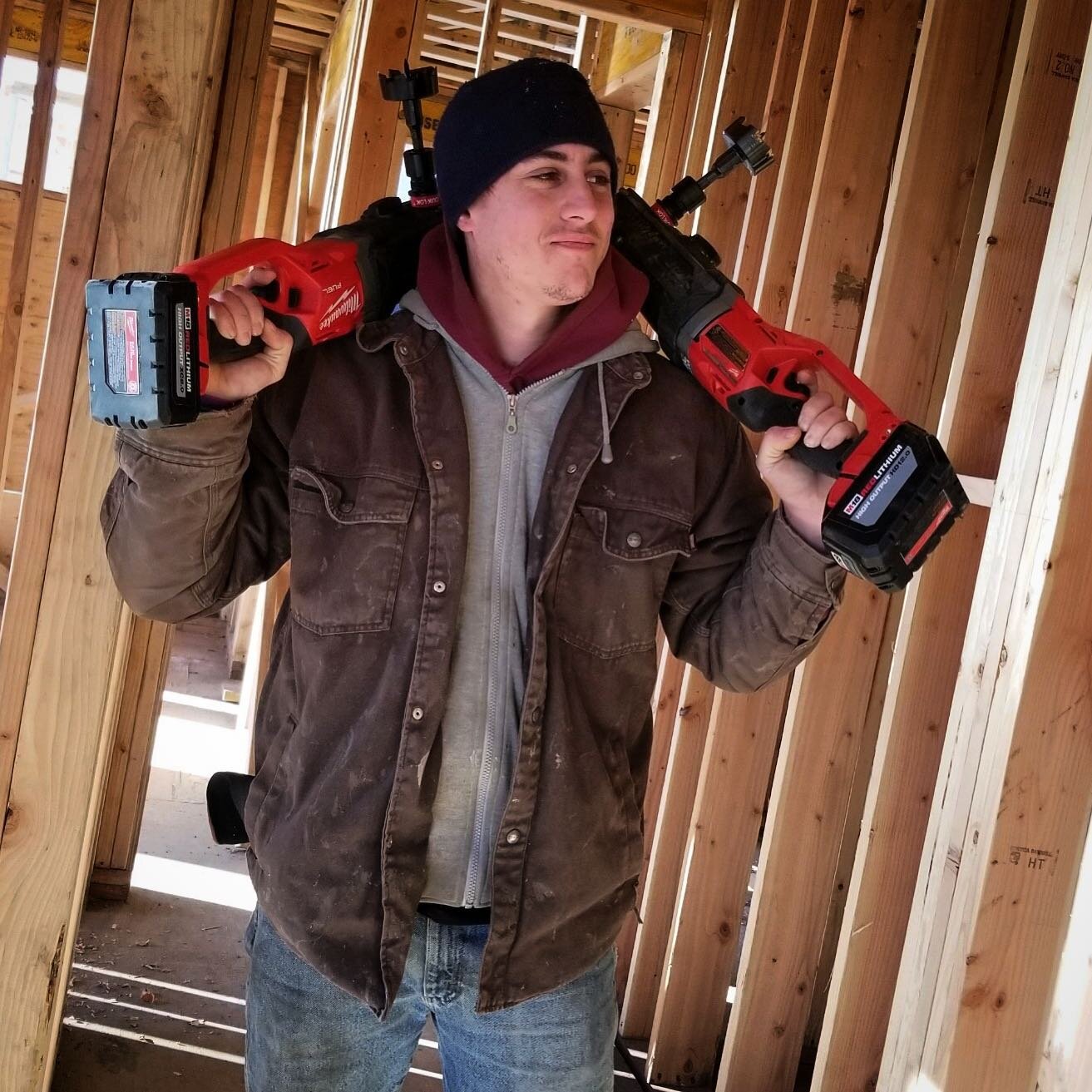 Time to test our new cordless Milwaukee Super Hawg Drills on NEW North Bergen 60 unit complex #milwaukeetool #milwaukeetools #powertools
#plumbing #plumber #plumbers #plumbinglife #construction #heating #plumberslife  #worldplumbers #waterheater #wat