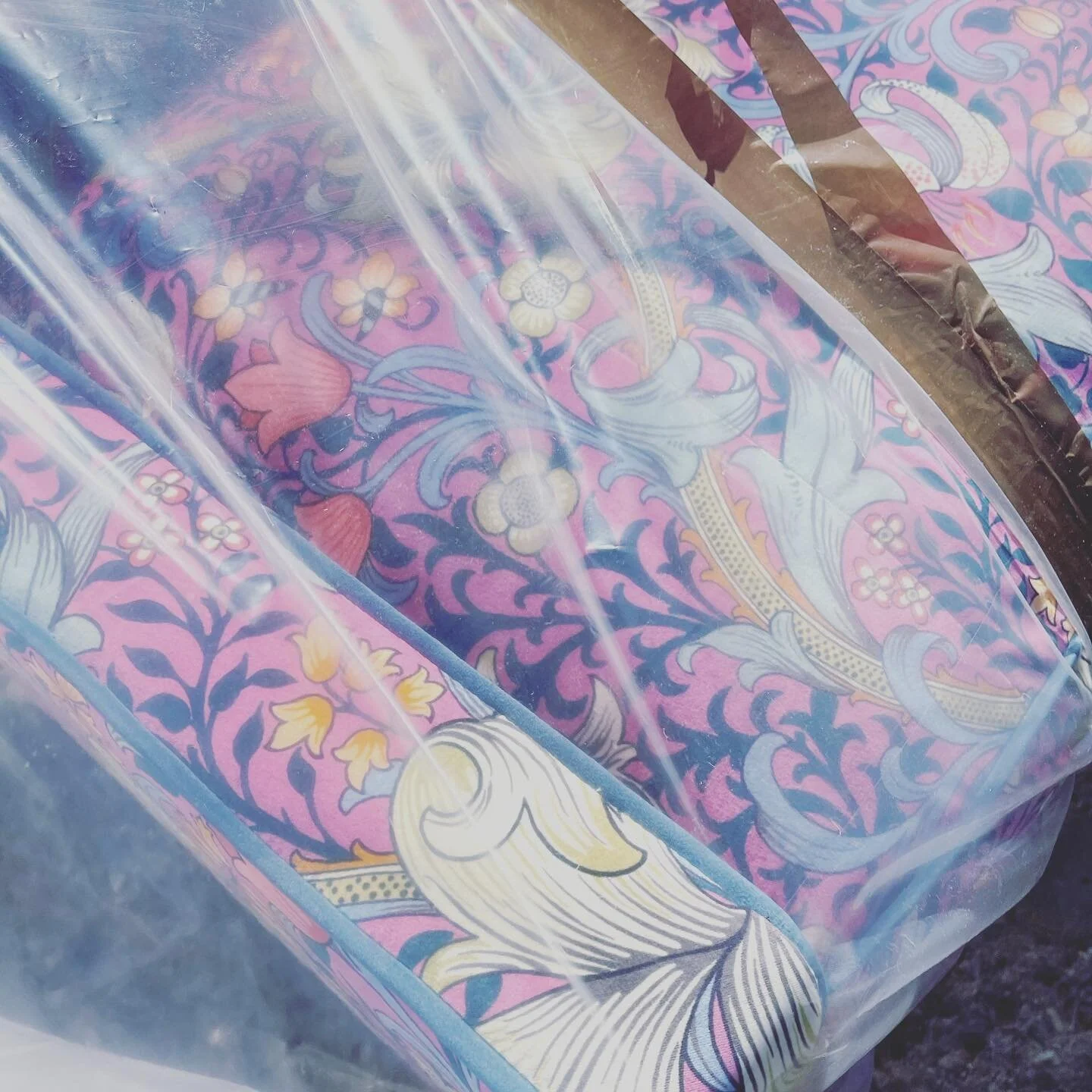 On its way...#client #upholstery #fabric #trim #interiordesign #newhome #cushion #friday #interiorcolors