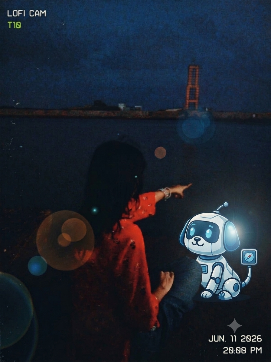 Sheetal Varma and AI Robo Puppy
