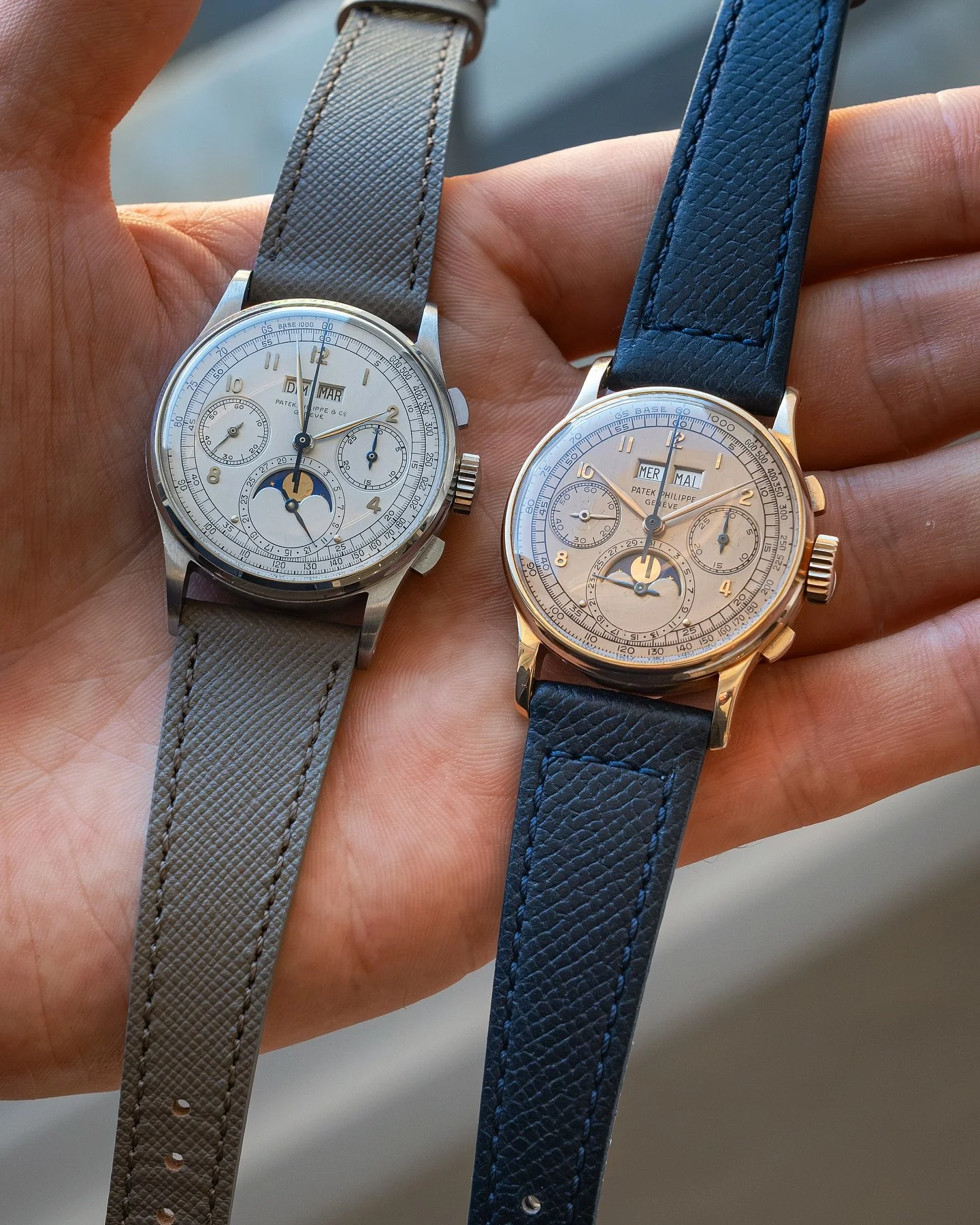 All conversations in Geneva right now lead back to the 1518, with Phillips auctioning not only one of the four steel examples but also this impossibly beautiful pink on pink and (not pictured) a yellow gold example. 

Simply the pinnacle. 🫳🎤

@phil