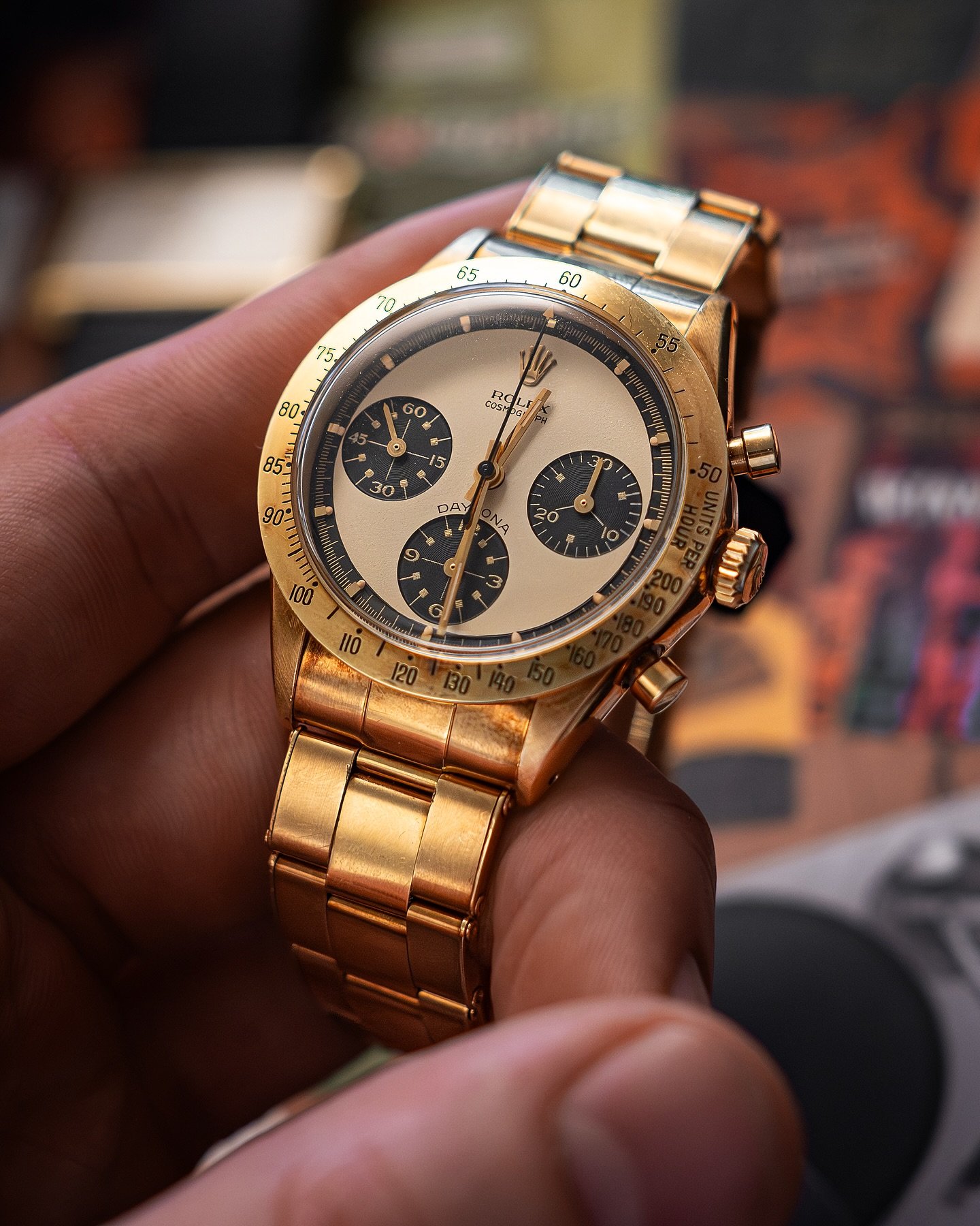 This 59 year old Paul Newman 6239 sold via Phillips in November 2025, and it has to be the best condition vintage Daytona I&rsquo;ve ever seen. The dial was perfect, and the case? I&rsquo;ll let the pictures do the talking.

Seen here on the wrist of