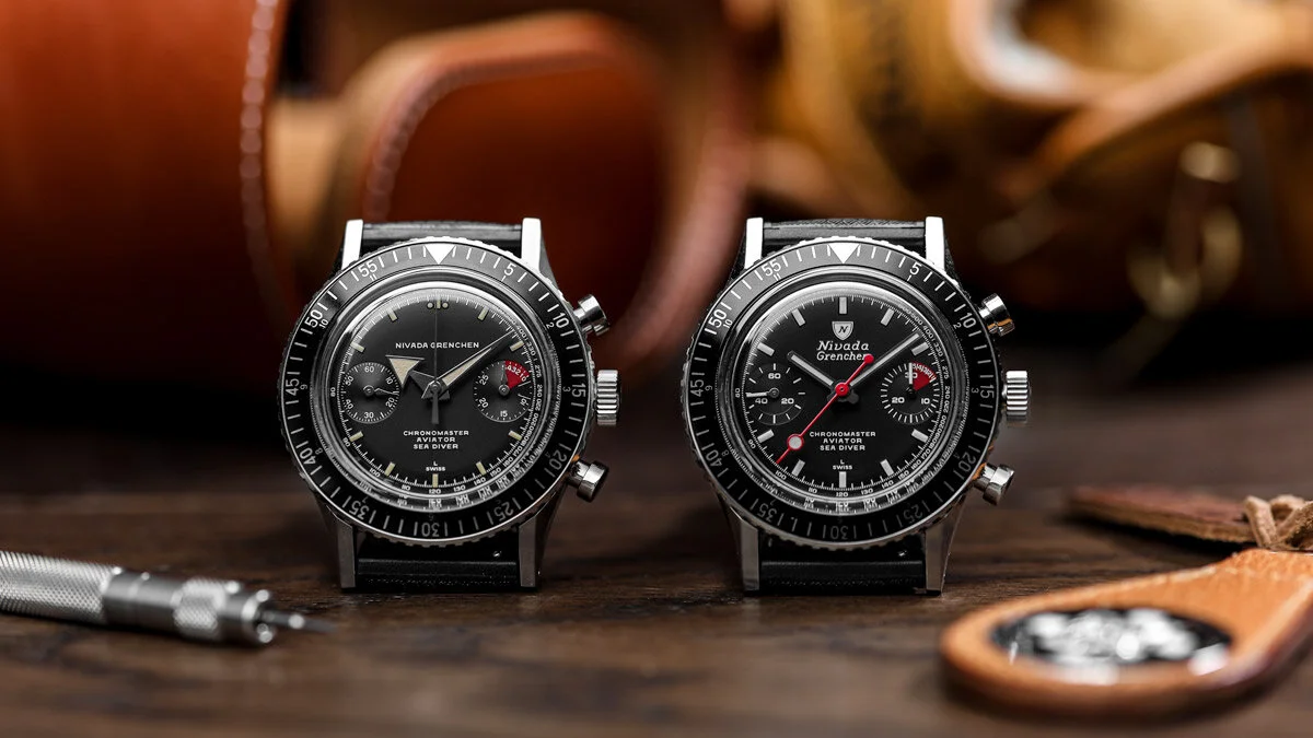 Hands On With The Nivada Grenchen Chronomaster Aviator Sea Diver