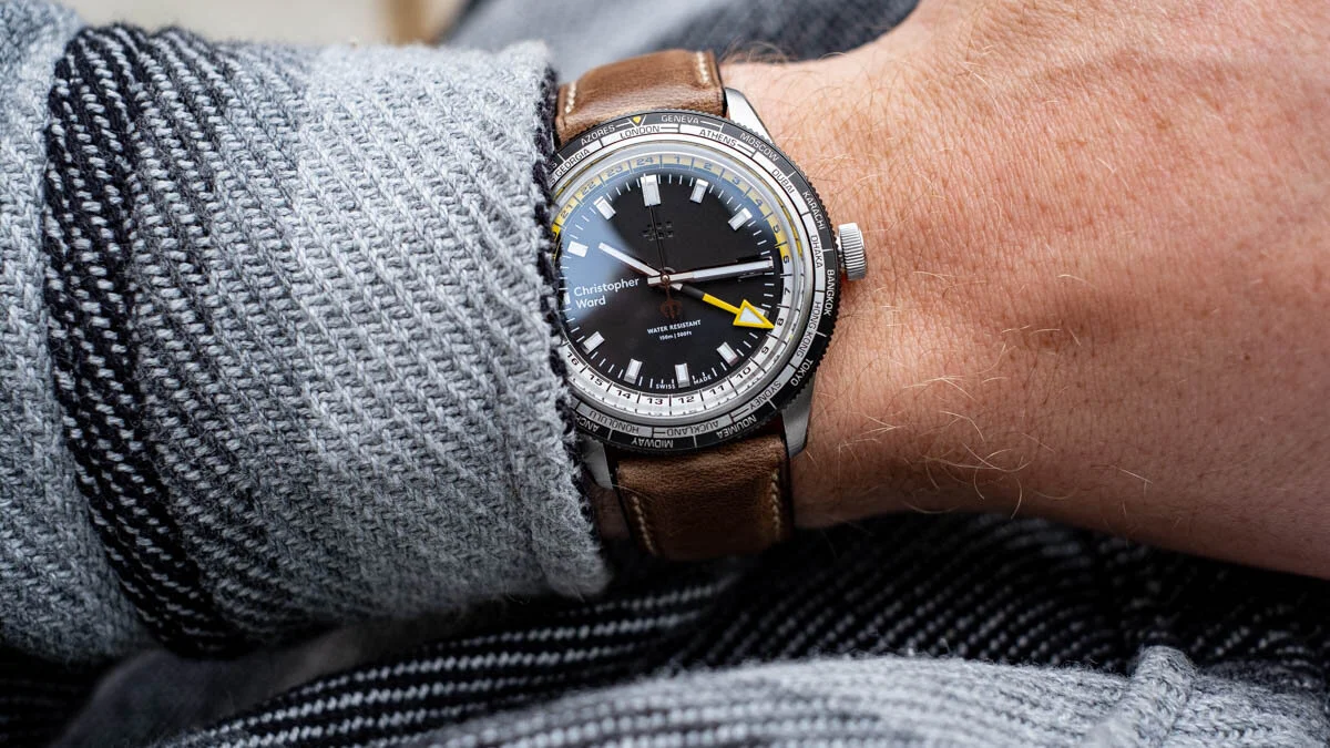 Hands On With The Christopher Ward C65 Trident GMT Worldtimer