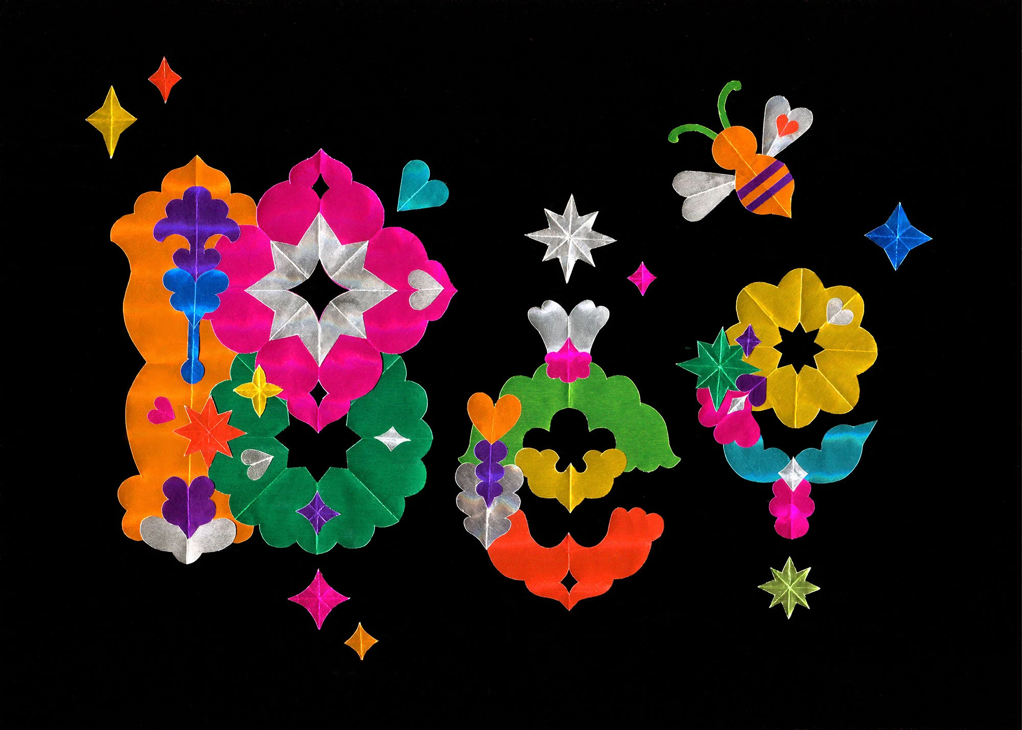 typography_papercraft_bee.jpg