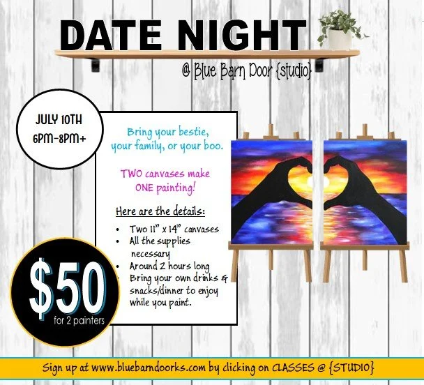 06.26.2026 @ 6pm DATE NIGHT {$50 for 2 canvas}