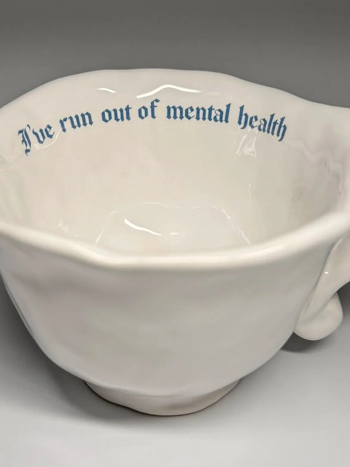 Issues Cappuccino Cup - "I've run out of mental health"