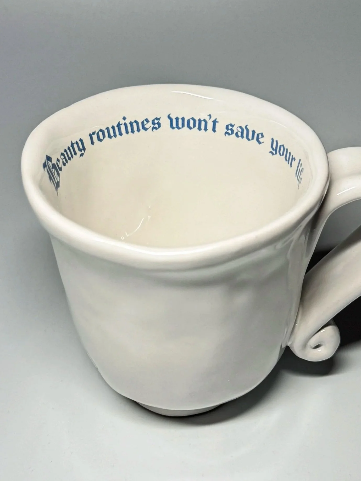 Issues Mug 350ml - "Beauty routines won't save your life"