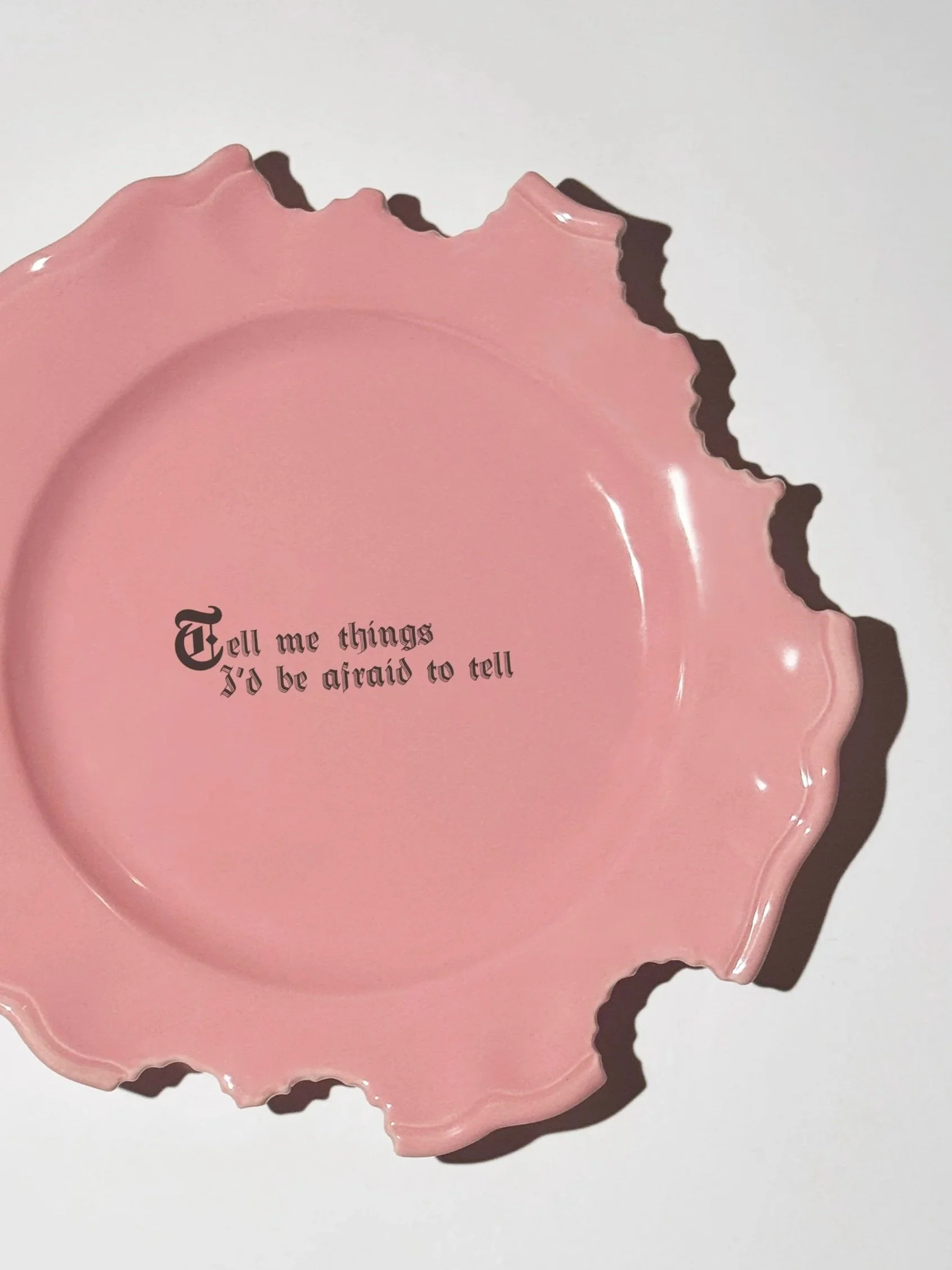 Wrong Dinner Plate - "Tell me things I'd be afraid to tell"