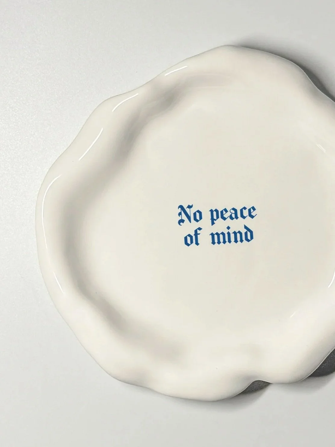 Issues Small Plate - "No peace of mind"