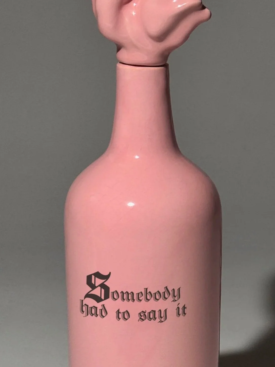 Wrong Molotov Bottle - "Somebody had to say it"