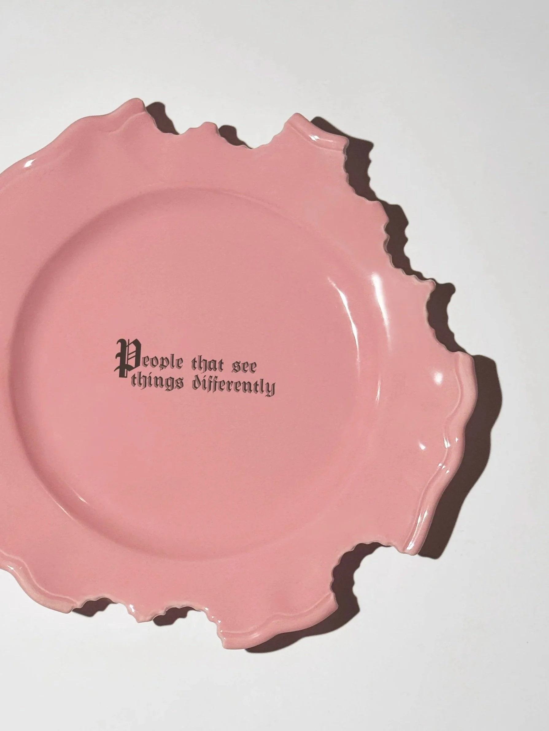 Wrong Dinner Plate - "People that see things differently"