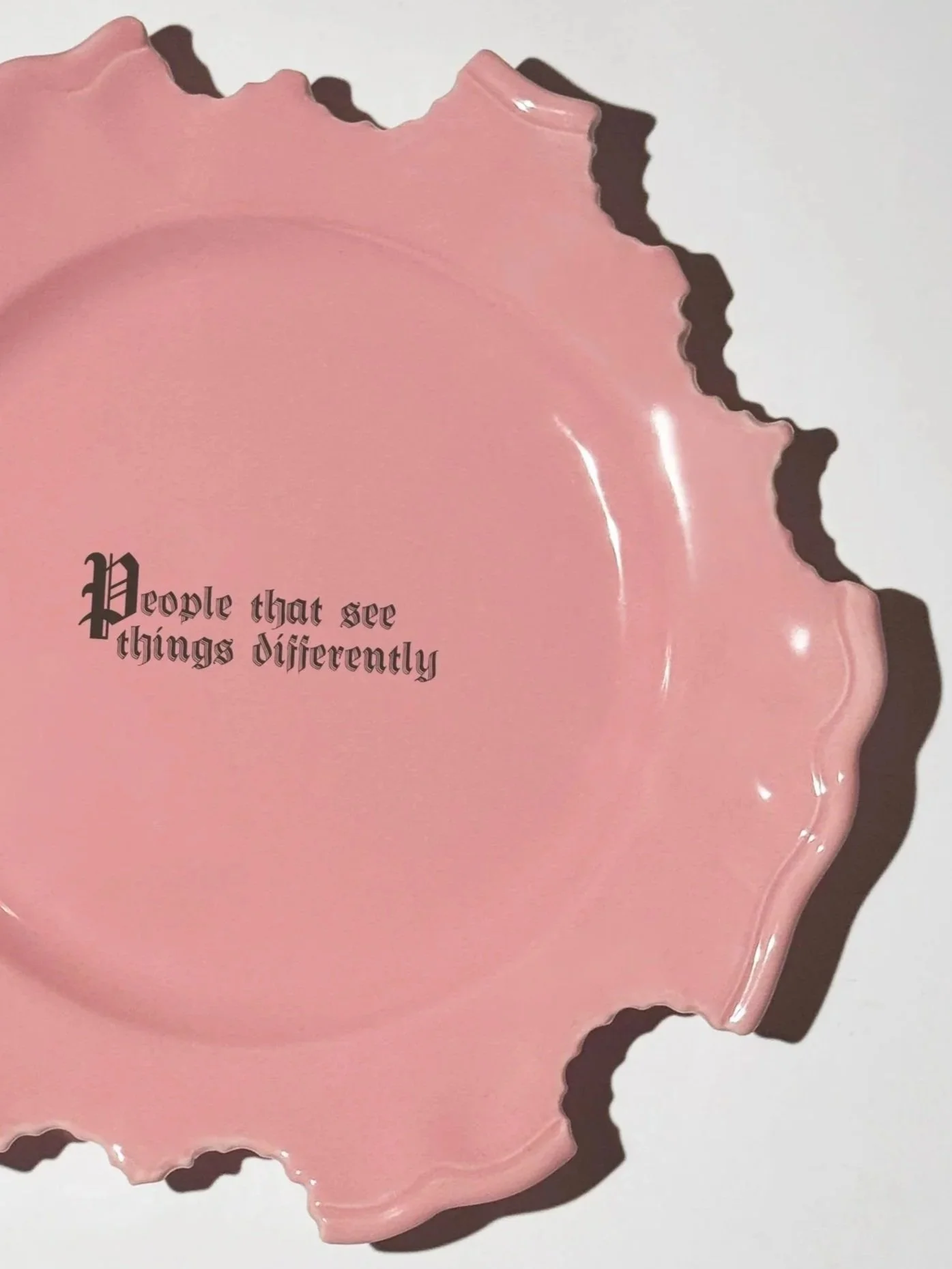 Wrong Dinner Plate - "People that see things differently"