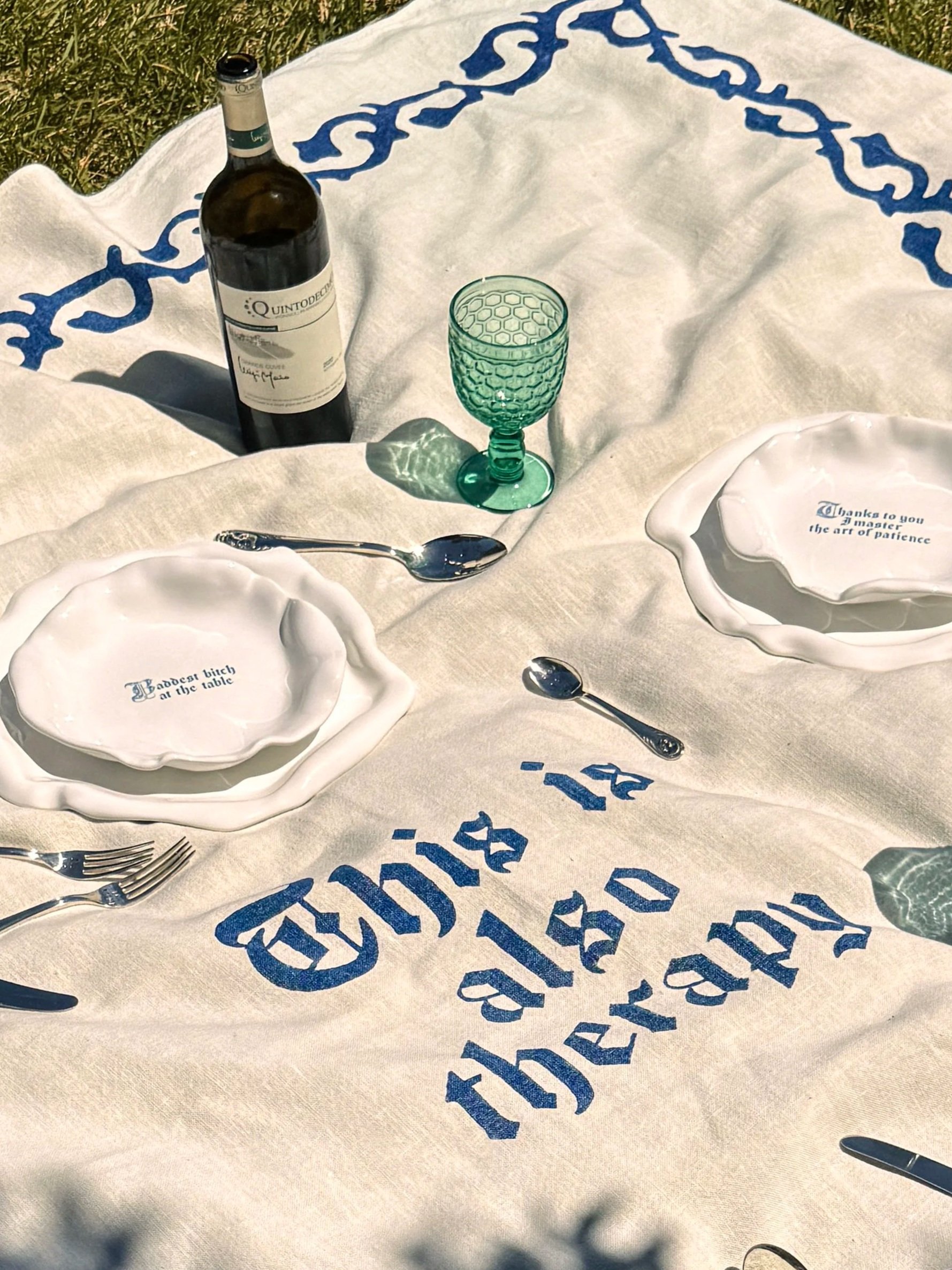 Issues Tablecloth - "This is also therapy"
