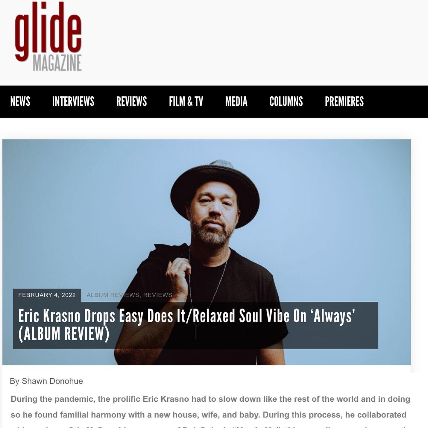 A very happy release day to the incredible @erickrasno, whose new solo album &lsquo;Always&rsquo; &ldquo;consecrates, commends, and celebrates the permanence of family.&rdquo; &ldquo;Before 2020, I was having a good time, but I wasn&rsquo;t grounded 