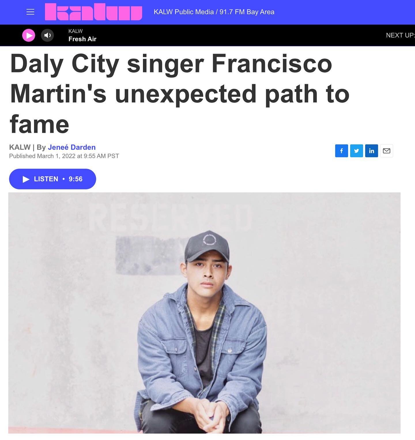 &quot;I think you're top five.&quot; Daly City singer @franciscomartinmusic heard these life changing words from @lukebryan during his @americanidol audition. After singing through nerves and capturing the hearts of many viewers, Francisco became a f