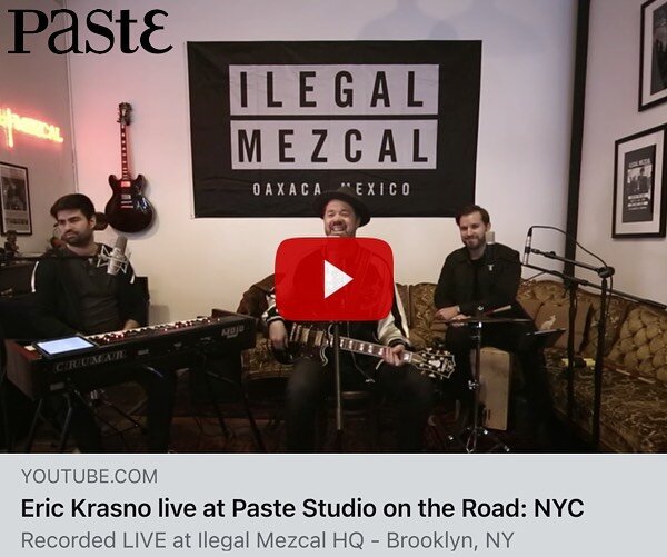 @erickrasno threw down an awesome 4-song set for @pastemagazine this week, while he was in town for the sold-out #loverocksnyc benefit at @beacontheatre. The songs he performed, including a new take on @bobdylan&rsquo;s &ldquo;The Man In Me,&rdquo; a