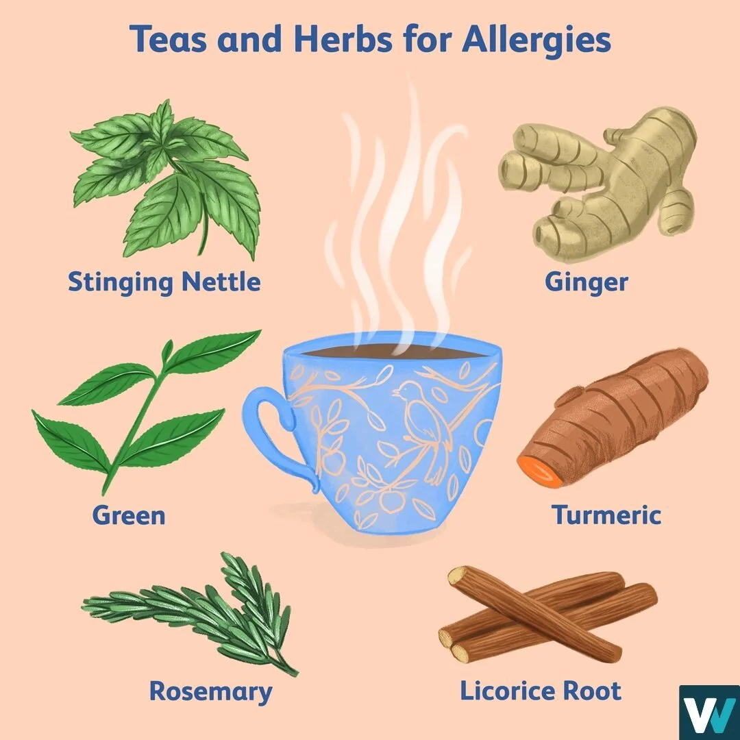 Say goodbye to those allergy woes with a nice cup of tea! 🍵 The natural antioxidants and anti-inflammatory properties in some herbs and teas can help soothe your symptoms and provide relief. 

Tap the link in our bio to read more about the health be
