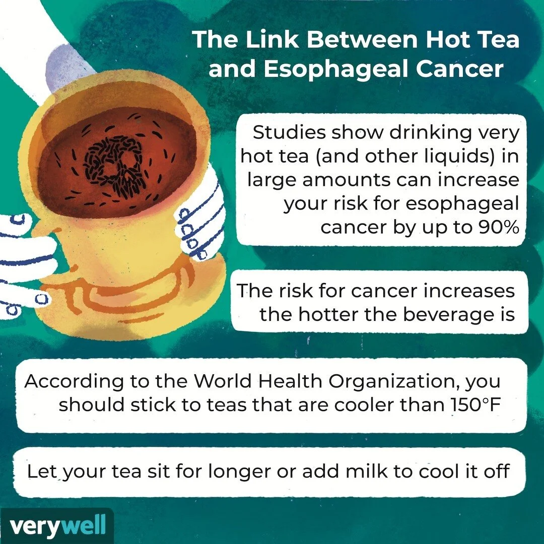 🍵 Having a cup of tea is a great way to relax, but consuming extremely hot fluids can cause major health risks. 

Head to the link in our bio for more about how you can ensure you're drinking tea responsibly. 

🎨: @nezzies