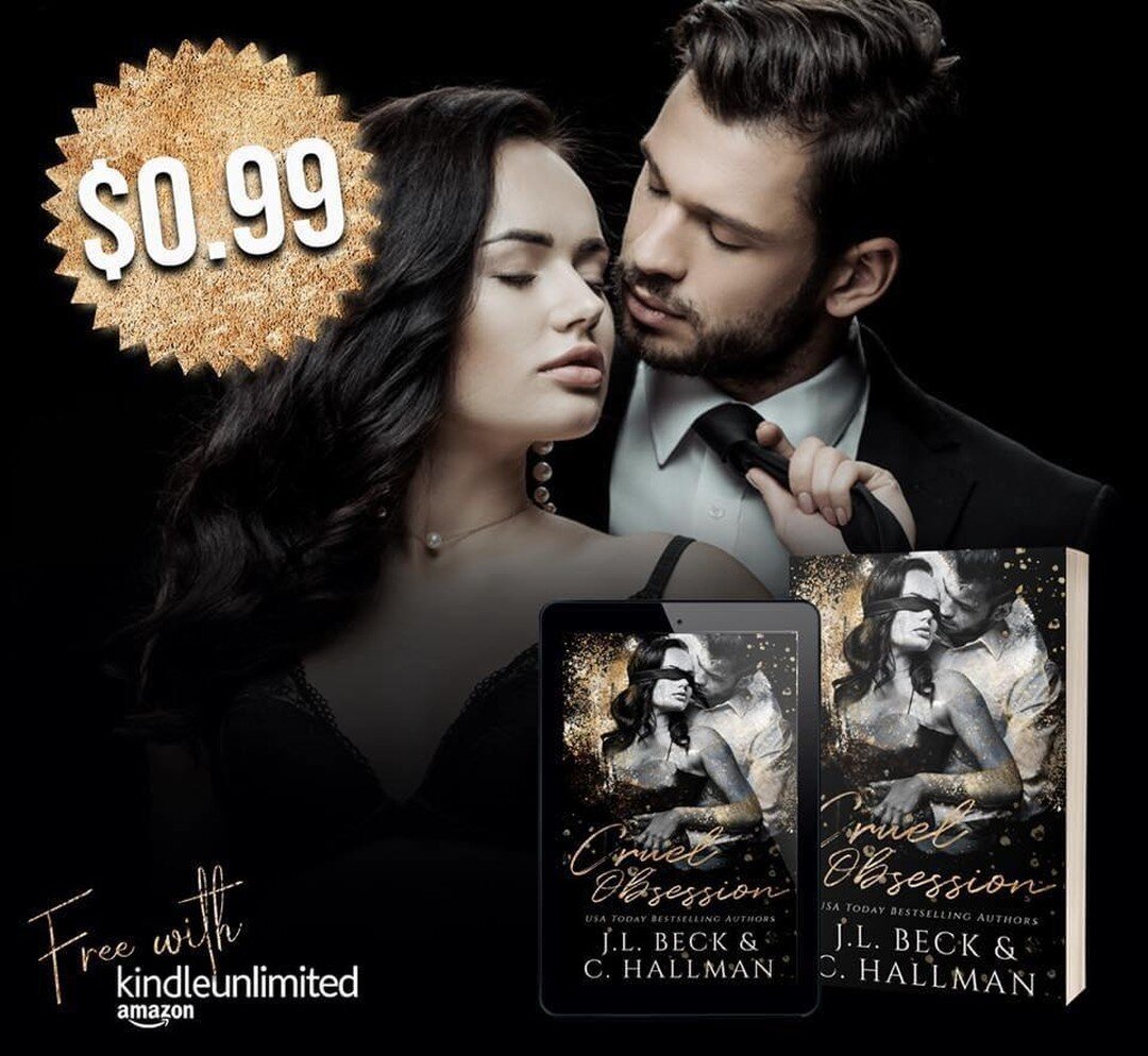 🖤🖤 99-CENT SALE 🖤🖤

Cruel Obsession by @authorjlbeck &amp; @cassandra_hallman  is on sale for a limited time! If you like stalker romance, with a super protective, possessive hero grab your copy!! 

Get it here: https://geni.us/cruelobsession

★ 