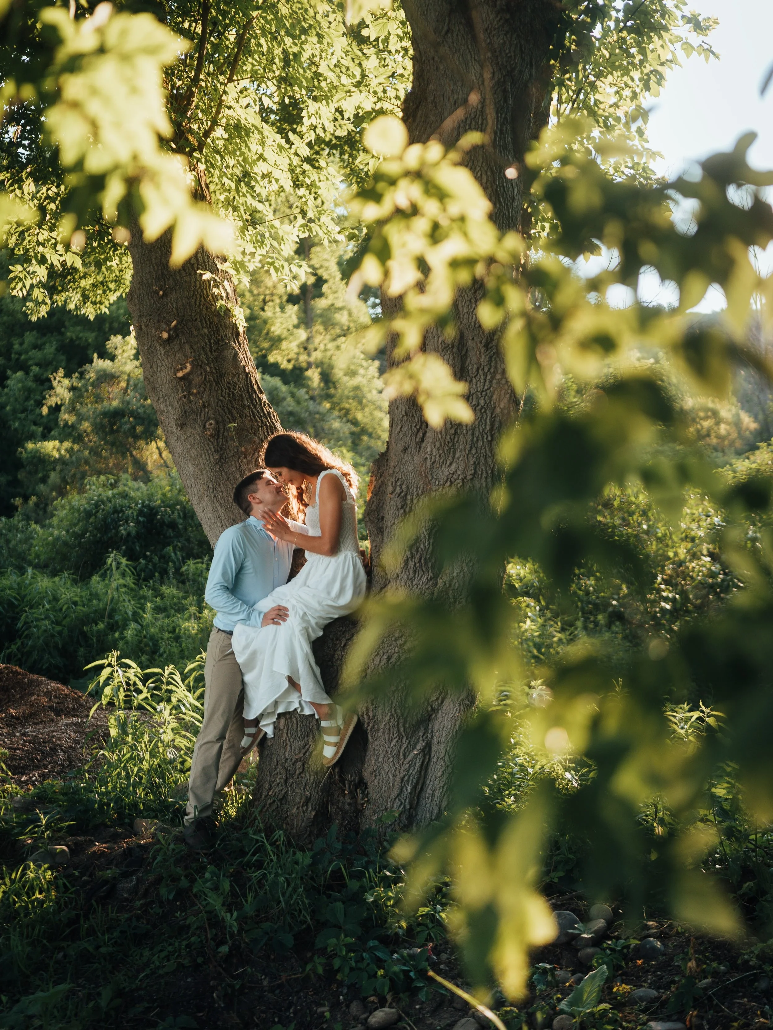 When your bride requests Twilight inspired shots, you find the perfect pocket of woods at @botanicgardentc and get to work. Such a dreamy summer evening celebrating this beautiful couple in Traverse City!

#MiWeddingPhotographer #TraverseCityWedding 