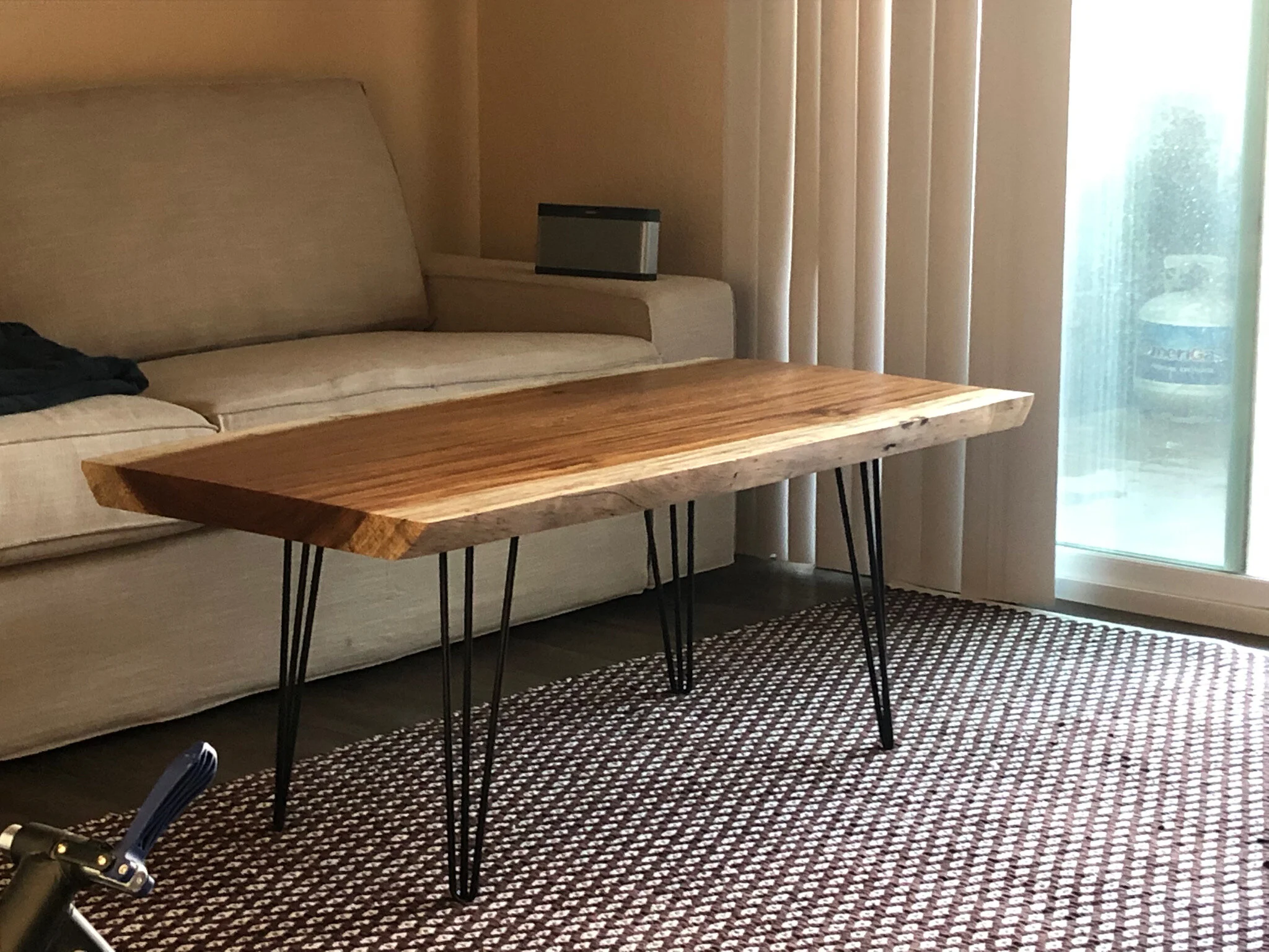 Mayer's Woodshop - live edge slab coffee table