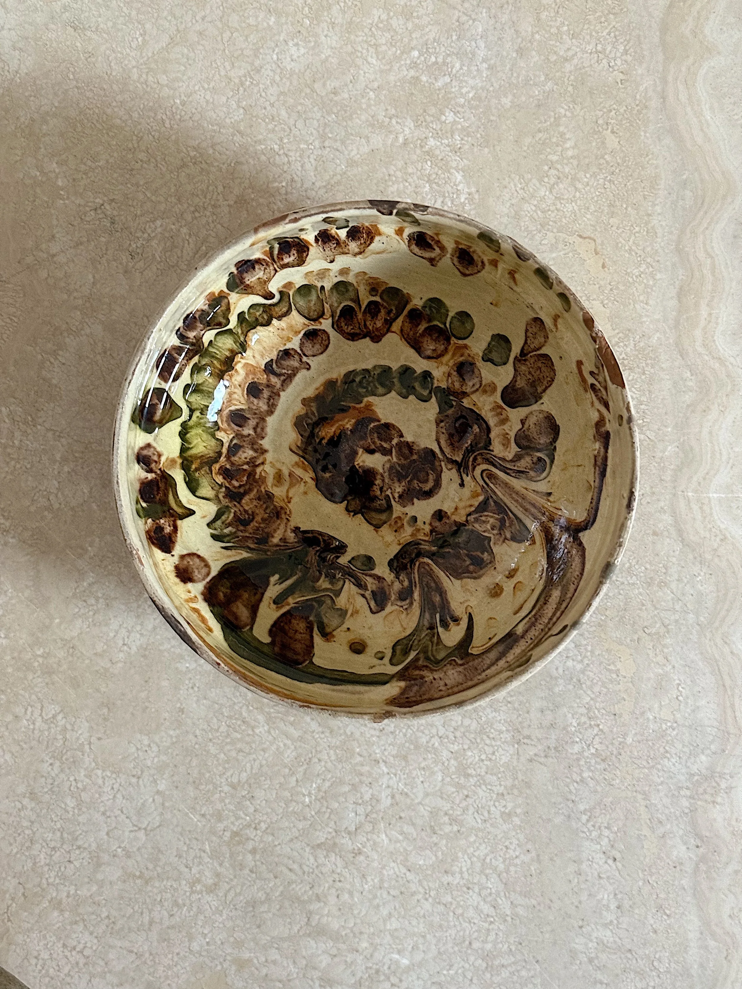 Romanian glazed bowl