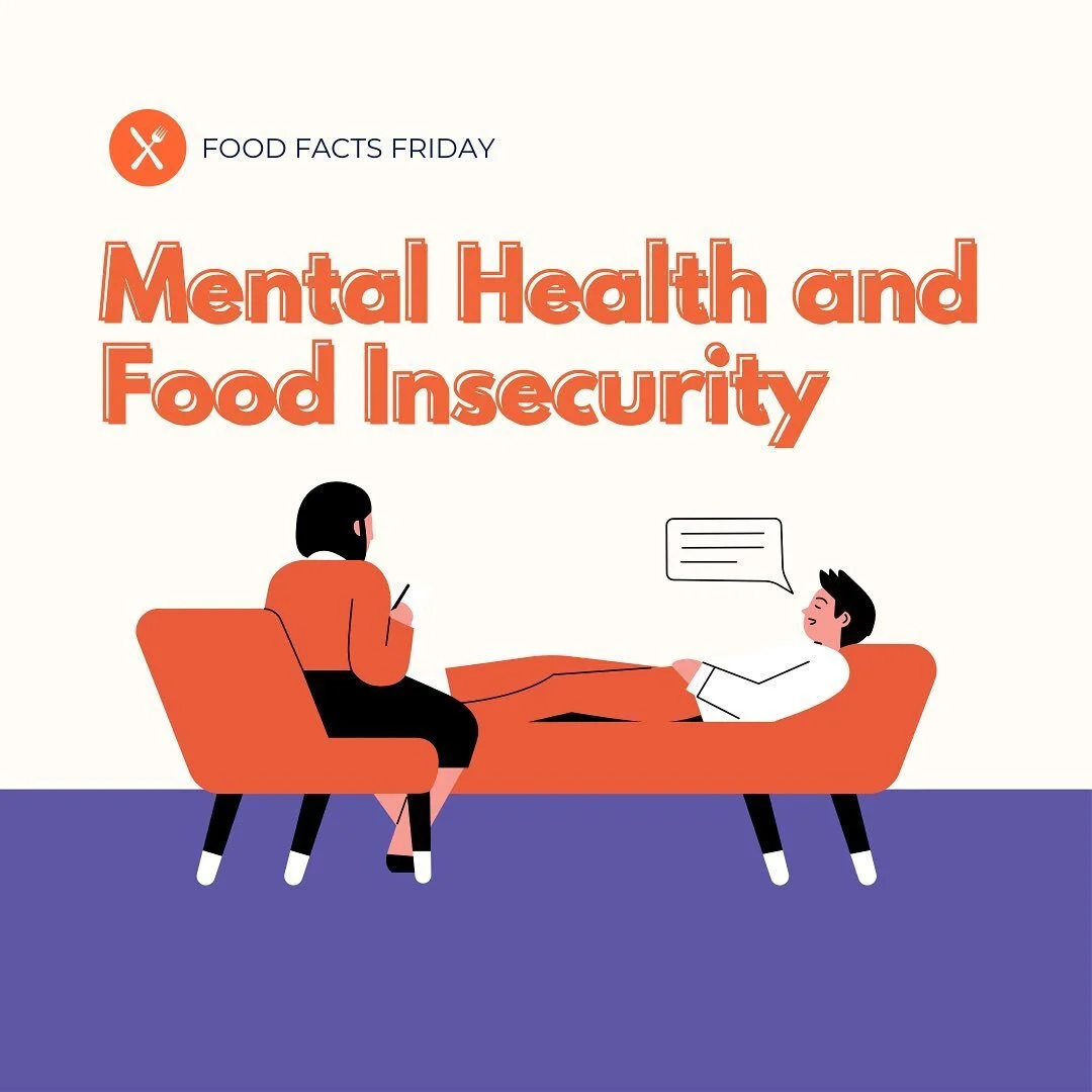 Introducing our weekly series - Food Fact Fridays! 🎉 Every Friday, we&rsquo;ll be posting facts regarding food security and food justice. It is important that post-secondary communities are informed on the important role that food security and the lack of thereof plays in our lives. 

Adults living in food insecure households are more likely to experience a wide range of adverse mental health outcomes, compared to those living in food secure households.

🔗 For more information, check out the link in our bio!

#mentalhealth #mealexchange #foodsecurity #foodinsecurity #foodsecurityisfreedom #foodinsecurityawareness #foodsecurityforall #foodsecuritymatters #fightfoodinsecurity #foodsecurity4all #foodjustice #foodjusticeisracialjustice #postsecondary #university #campusfood #ontario