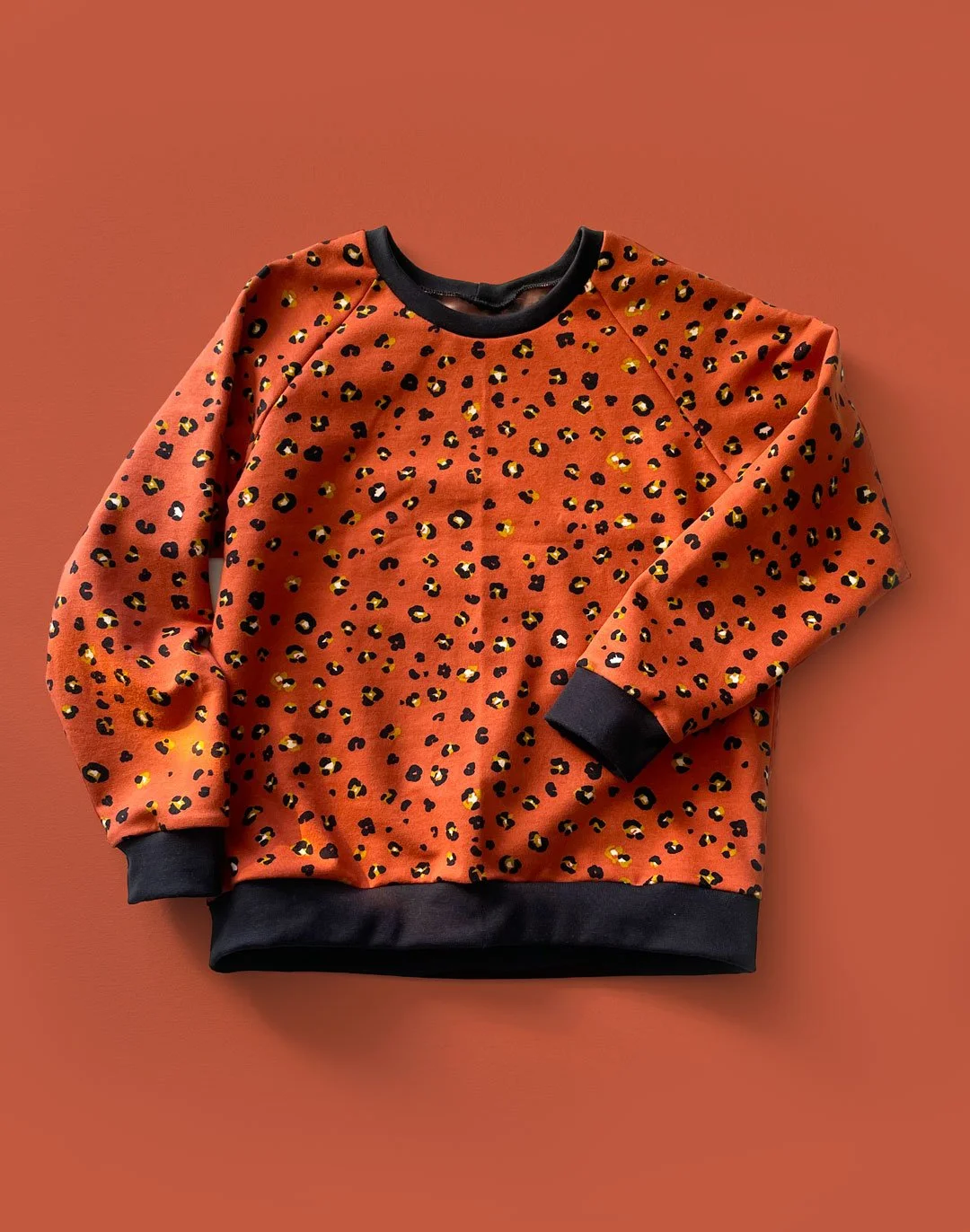 Organic Leopard-print Snuggly Sweatshirt