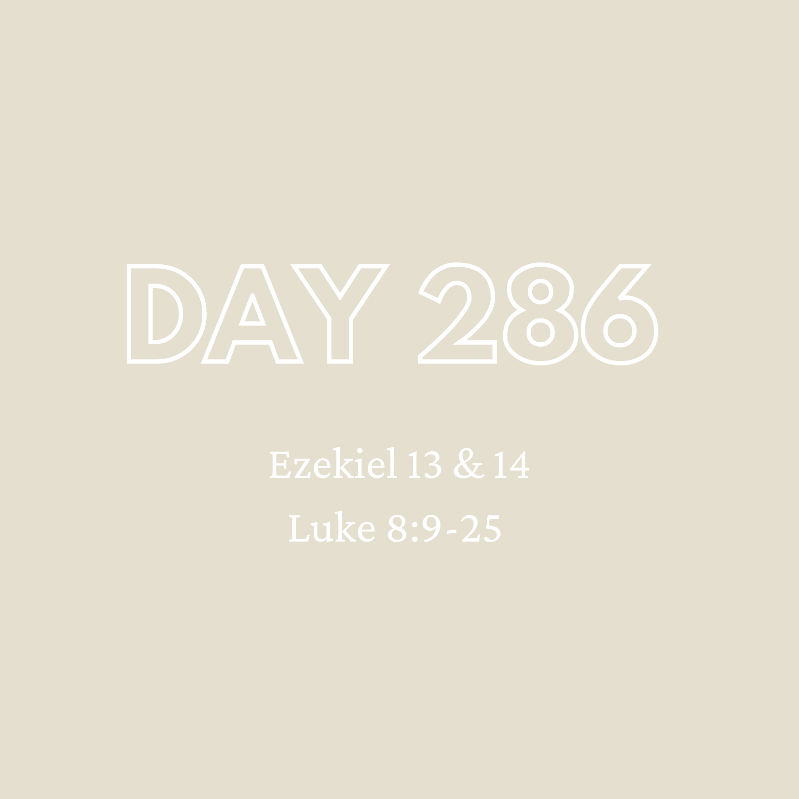 Daily Devotion - Day 286
