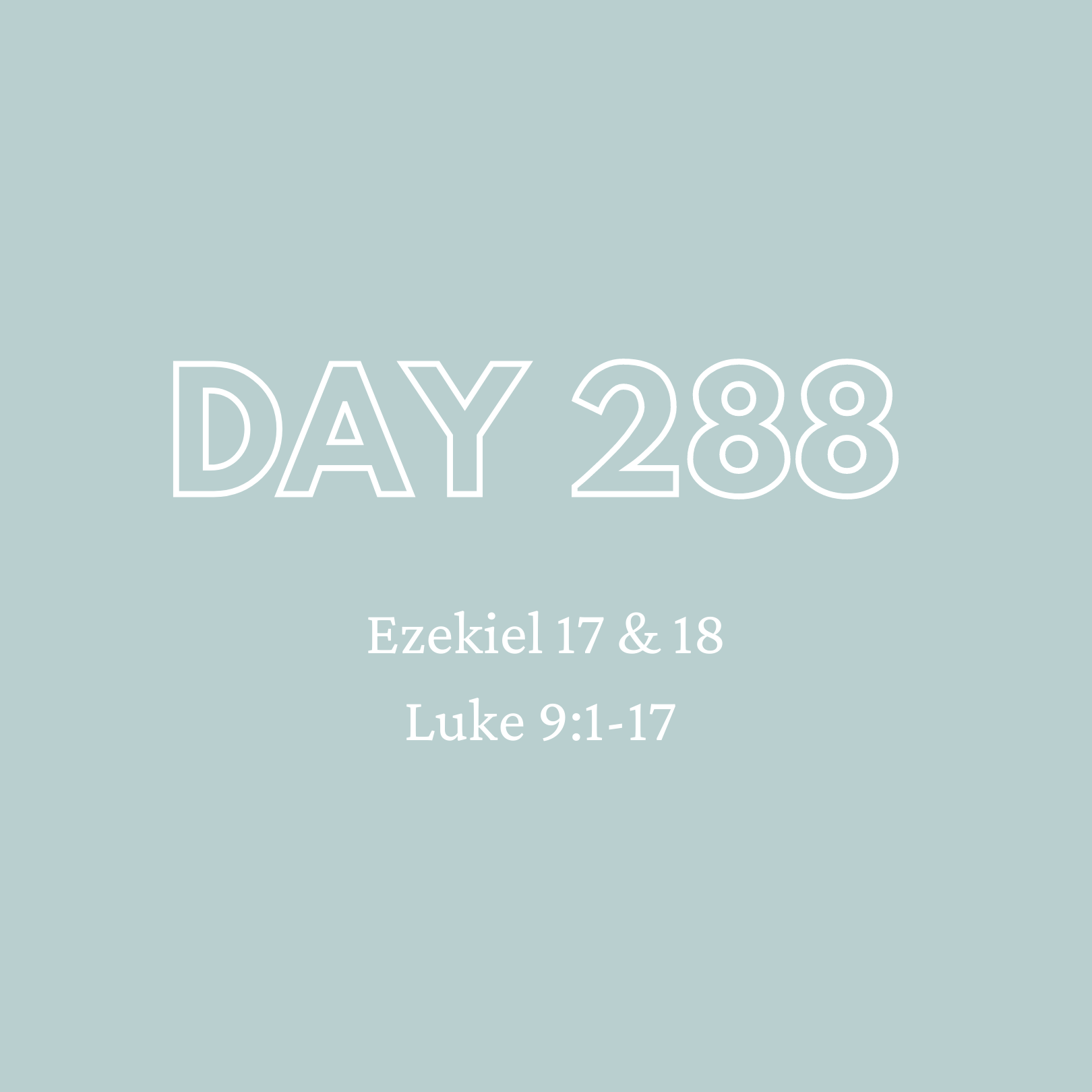Daily Devotion - Day 288